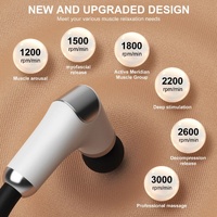 Long-Handle Percussion Massage Gun - Adjustable Speed Muscle Relaxation Device( Four Massage Heads) thumbnail