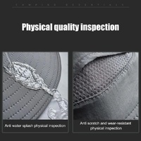 Dark Gray Outdoor UV Protection Sun Hat with Detachable Face and Neck Flap - Wide Brim, Breathable, and Lightweight thumbnail