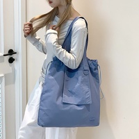 Black Large Capacity Tote Bag - Lightweight Single Shoulder Bag for Commute, Casual Outings, and Shopping thumbnail