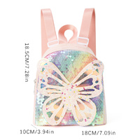 Glitter Butterfly Sequin Backpack - Sparkling Small Backpack for Kids thumbnail
