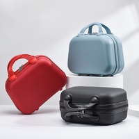 Cream Yellow Handheld Makeup Organizer - Compact and Portable Cosmetic Storage Case with Multiple Color Options thumbnail
