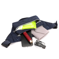 Grey Casual Chest Bag - Water-Resistant Compact Waist Pack for Women with Adjustable Strap thumbnail