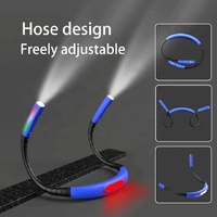 Pink Hands-Free Adjustable LED Neck Reading Light with 3 Modes for Night Walking and Reading thumbnail