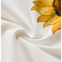 Green Elegant Green Botanical Table Runner with Tassels - 30x180cm thumbnail