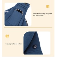 Black Adjustable Pet Sling Carrier Bag - Comfortable and Hands-Free Design thumbnail