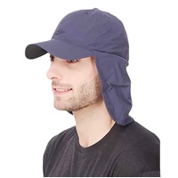 Nevy Blue UV Protection Outdoor Sun Hat with Neck Flap - Lightweight and Breathable thumbnail