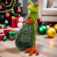 Money Frog Figurine - Lucky Wealth Decorative Ornament" thumbnail