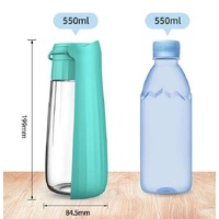 Grey Portable Dog Water Bottle - Leak-Proof Travel Pet Hydration Solution thumbnail