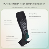 L White A pair Compression Sports Calf Sleeves with Silicone Shock Absorption - Protective Leg Support for Running and Training thumbnail