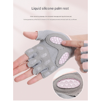 M Black Breathable Gym Training Gloves with Non-Slip Palm Grip thumbnail