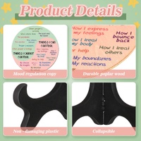 2 PCS for Each One Purple Emotion Wheel and Control Circle with Display Stands for Personal Development thumbnail