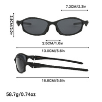 Light Blue Lens Stylish Sports Sunglasses with UV Protection, for Outdoor Activities thumbnail