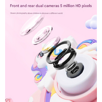 Blue Astronaut Motifs Cute Kids Digital Camera - Cat-Themed HD Camera with 32GB Memory Card thumbnail