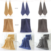 Green Luxury 100% Cotton Towel Set - 3-Piece Combed Cotton Bath Towel Set thumbnail