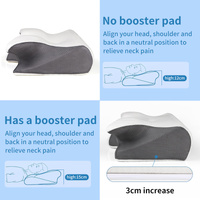 Ergonomic Memory Foam Pillow - Orthopedic Contour Pillow for Neck & Shoulder Support (61x43x13cm) thumbnail