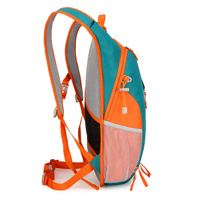 Black and Dark Blue Patchwork Style Lightweight Outdoor Cycling Backpack - Durable and Water-Resistant Oxford Fabric, Large Capacity Sports Hiking Bag thumbnail