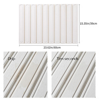 White Square Engraved Inner Frame Foldable Diatomaceous Earth Drying Mat - Super Absorbent, Fast-Drying, Non-Slip Kitchen Countertop Mat thumbnail