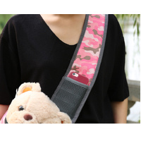 Size L Blue Dog Pattern Lightweight Single Shoulder Pet Sling Bag -  Stylish Durable Oxford Fabric Carrier thumbnail