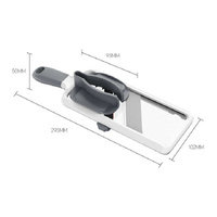 Grey Multi-Function Vegetable Cutter, Potato Slicer, Fruit Slicing Machine, Grater for Carrots & More thumbnail