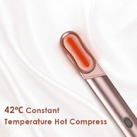 Pink LED Facial Skincare Wand - Portable Eye Care Device, EMS Microcurrent & Red Light Therapy for Wrinkles, Dark Circles, and Puffiness Relief thumbnail