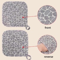 Grey 4-Piece Set Heat Resistant Silicone Kitchen Gloves Set - 4-Piece Set with Oven Mitts & Pot Holders for Safe Cooking & Baking thumbnail