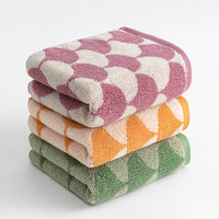Grey Thickened and Enlarged Cotton Hand Towels - 3 Pack (34x74cm) - Soft and Absorbent Bath Towels for Adults thumbnail