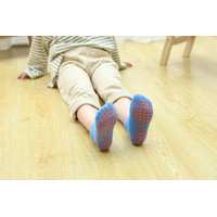 Purple 6-Pairs Adult Non-Slip Trampoline Socks - Colorful Anti-Skid Floor Socks with PVC Grip Dots, 35-42EU thumbnail