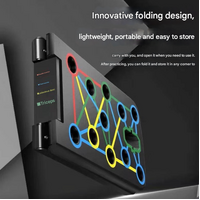 With Handle and Drawstring Multifunctional Push-Up Board - 9-in-1 Foldable Push-Up System for Strength Training thumbnail