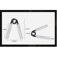 Red 100lb Hand Grip Strengthener (2-Piece Set) with Non-Slip Aluminum Handles thumbnail