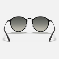 Gold Frame Gradient Blue Round Sunglasses - Classic Retro Unisex Sunglasses for Driving & Everyday Wear thumbnail