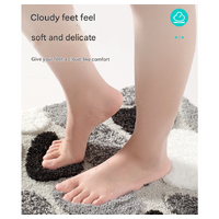 Green Happy Bath Mat - Super Absorbent, Non-Slip Bathroom Floor Mat - 50x80cm thumbnail