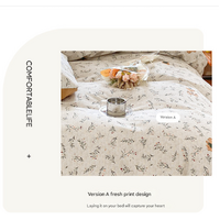 Pinstripe Thick Brushed Cotton 4-Piece Bed Sheet Set (1.5m Bed) - Fits 200x230cm Duvet thumbnail