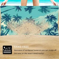 TW12 - Double-Sided Printed Beach Towel - Soft Microfiber - 100x180cm thumbnail
