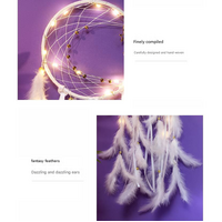 Pink 2 PCS Mystic Moon Dreamcatcher Wind Chime Pendant - Elegant Lunar Design with Soothing Tones thumbnail