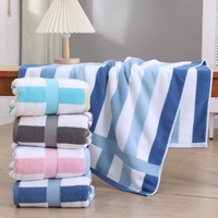 Pink Ultra-Absorbent Long-Fiber Cotton Large Bath Towel- Perfect for Home, Hotel, and Beauty Salons 140cm*70cm thumbnail