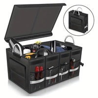 Foldable Car Storage Box with Metal Handle - Foldable Trunk Organizer for Efficient Vehicle Storage 35*35*30cm thumbnail
