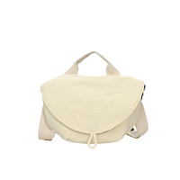 Off white Trendy Crescent Crossbody Bag - Unique Design Shoulder Bag 29x6x17cm thumbnail