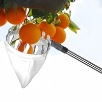 Telescoping Fruit Picker - Apple, Peach, Persimmon Harvesting Tool with Collection Bag, High Reach Fruit Catcher 3.2m thumbnail