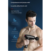 Black Fitness Muscle Relief Gun - Mini, Cold Pack, LED Display thumbnail