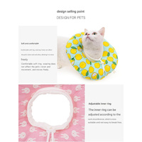 2 pcs Strawberry Soft Pet Recovery Collar - Comfortable Anti-Lick Cone for Cats & Dogs Size XS thumbnail