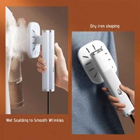 White Mini USB Handheld Steamer & Iron Combo - Compact Portable Garment Steamer for Travel & Home Use thumbnail