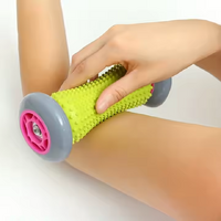 Green And Pink Foot Massage Roller - Plantar Fasciitis & Muscle Relief Tool thumbnail