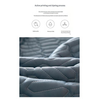Dark Blue Cooling latex texture Pillowcase Set - Latex Feeling, Solid Color, 48x74cm (Pair) thumbnail