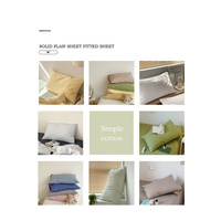 Blue 100% Cotton Pillowcase Set - Envelope Closure(without pillow core) thumbnail