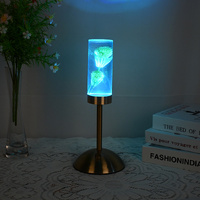 Dandelion Grass Eternal Flower Acrylic Table Lamp - Color-Changing LED, USB Rechargeable, Touch Control thumbnail