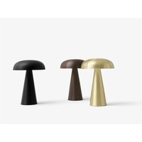Rose Glod Metal Mushroom Table Lamp - Rechargeable Touch Control Ambient Light with Remote thumbnail