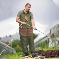 Green And Brown Gardening Leg Apron - Oxford Fabric, Multi-Pocket, Extended Design, 118x45cm, 450g thumbnail