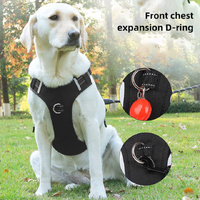 Size S Red Reflective No-Pull Dog Harness - Adjustable & Durable for Large Breeds, Anti-Escape Design thumbnail