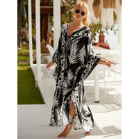 Style 6 Loose Fit Caftan Dress - Resort Style Beach Coverup for Women thumbnail