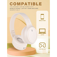 Khaki Over-Ear Wireless Headphones - Immersive Sound, 360° Surround Sound thumbnail